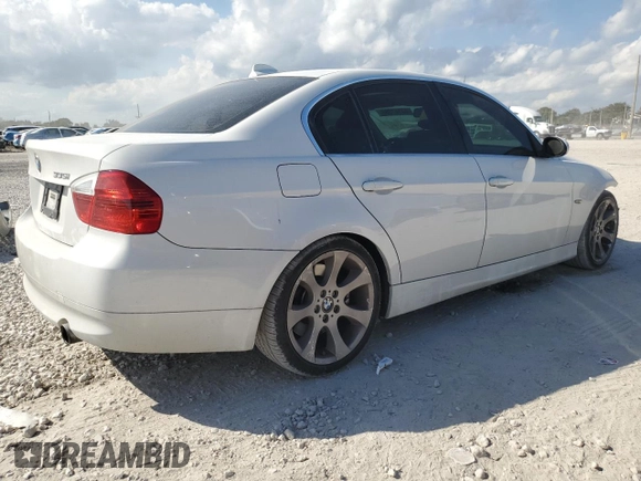2008 BMW 3 Series 335i with VIN WBAVB77518NM05189, listed as a Copart auction lot 44147355 with 65,560 mi miles and Salvage Title. Bid and sale history available at carsss.com. Image 3.