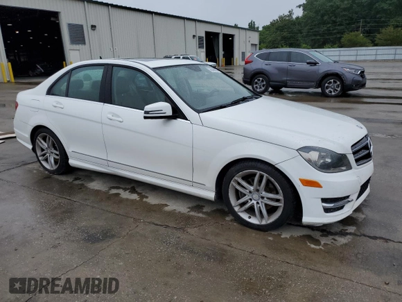 2014 Mercedes-Benz C 250 Sport with VIN WDDGF4HB3EA934865, listed as a Copart auction lot 58044965 with 127,958 mi miles and Salvage title. Bid and sale history available at DreamBid. Image 4.