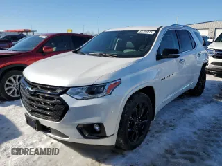 2021 Chevrolet Traverse Premier z VIN 1GNEVKKW4MJ238428, wystawiony jako Copart lot #87751075 z przebiegiem 44 501 mil mil oraz Szkoda całkowita • Salvage title. Historia ofert i sprzedaży dostępna na DreamBid. Obrazek 1.