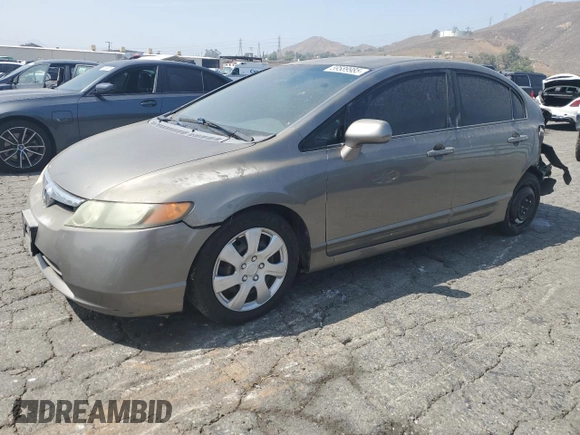 2008 Honda Civic LX z VIN 2HGFA16508H308536, wystawiony jako Copart lot #59589985 z przebiegiem 172 884 mil mil oraz Czysty tytuł • Clean title. Historia ofert i sprzedaży dostępna na DreamBid. Obrazek 1.
