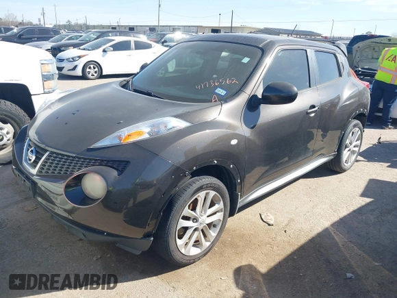 2011 Nissan Juke SL with VIN JN8AF5MRXBT006872, listed as a IAAI auction lot 41736562 with 202,126 mi miles. Bid and sale history available at carsss.com. Image 2.
