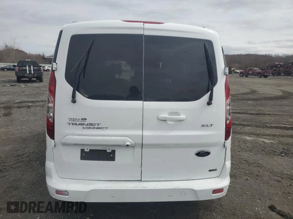 2018 Ford Transit Connect XLT with VIN NM0GS9F76J1378320, listed as a Copart auction lot 51428435 with 114,752 mi miles and Salvage title. Bid and sale history available at DreamBid. Image 6.