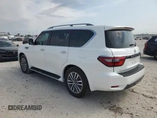 2022 Nissan Armada SV with VIN JN8AY2AC0N9160114, listed as a Copart auction lot 76266474 with 44,285 mi miles and Salvage Title. Bid and sale history available at carsss.com. Image 2.