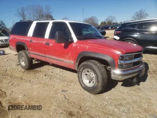 1999 Chevrolet Suburban with VIN 1GNGK26RXXJ468033, listed as a Copart auction lot 41976355 with 201,878 mi miles and Salvage Title. Bid and sale history available at carsss.com. Image 4.