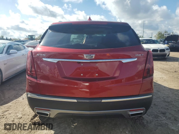 2024 Cadillac XT5 FWD Premium Luxury with VIN 1GYKNCR4XRZ751482, listed as a Copart auction lot 73644534 with 0 mi miles and Salvage Title. Bid and sale history available at carsss.com. Image 6.
