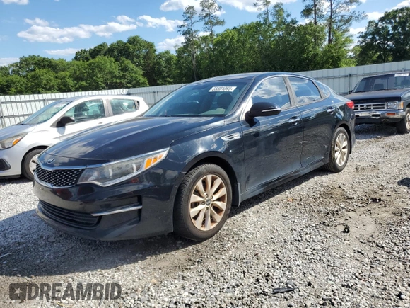 2016 Kia Optima EX with VIN 5XXGU4L34GG054250, listed as a Copart auction lot 55881065 with 100,785 mi miles and Clean Title. Bid and sale history available at carsss.com. Image 1.