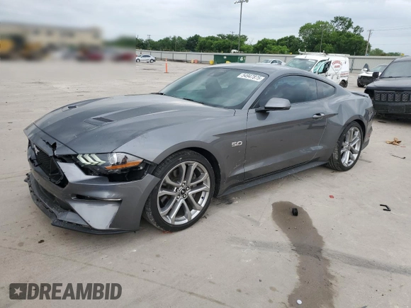2023 Ford Mustang GT with VIN 1FA6P8CFXP5304962, listed as a Copart auction lot 54947875 with 12,317 mi miles and Salvage title. Bid and sale history available at DreamBid. Image 1.