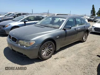 2005 BMW 7 Series with VIN WBAGL63545DP74927, listed as a Copart auction lot 58099475 with 81,387 mi miles and Clean title. Bid and sale history available at DreamBid. Image 1.