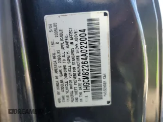 2004 Honda Accord LX z VIN 1HGCM82264A022004, wystawiony jako Copart lot #75241474 z przebiegiem 191 377 mil mil oraz Szkoda całkowita • Salvage title. Historia ofert i sprzedaży dostępna na DreamBid. Obrazek 14.
