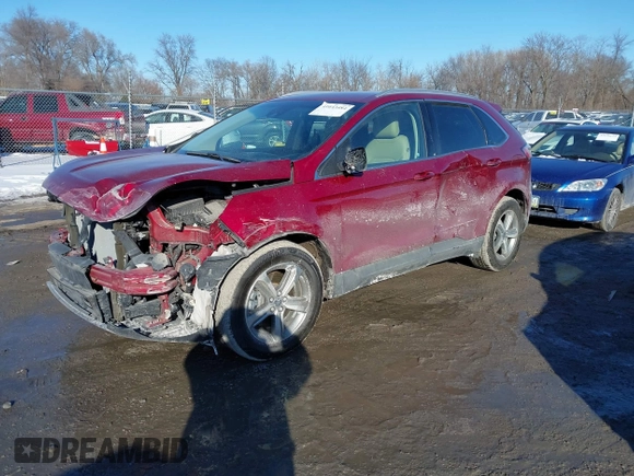 2019 Ford Edge SEL with VIN 2FMPK4J93KBB48220, listed as a IAAI auction lot 41643484 with 42,562 mi miles. Bid and sale history available at carsss.com. Image 2.
