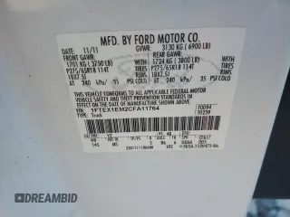 2012 Ford F-150 XL with VIN 1FTEX1EM2CFA11764, listed as a Copart auction lot 44336535 with 182,797 mi miles and Salvage Title. Bid and sale history available at carsss.com. Image 12.
