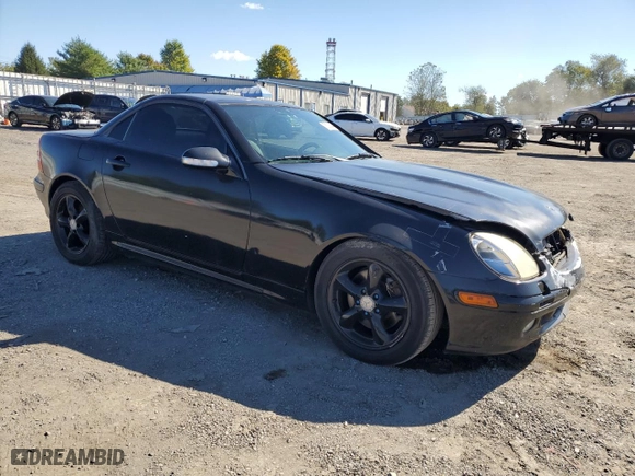 2003 Mercedes-Benz SLK-Class 3.2L with VIN WDBKK65F43F287801, listed as a Copart auction lot 75333444 with 166,541 mi miles and Salvage Title. Bid and sale history available at carsss.com. Image 4.