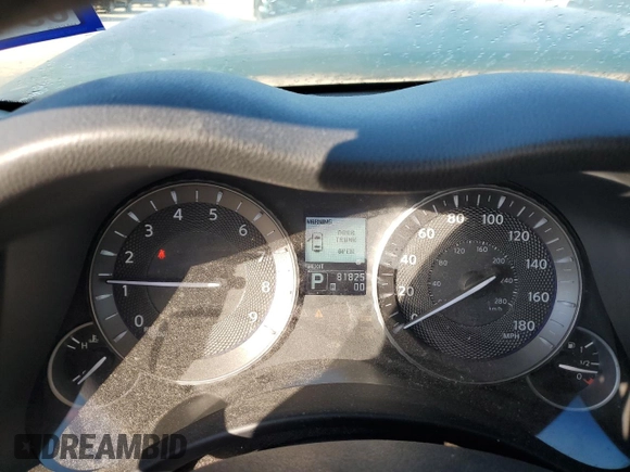 2013 Infiniti M37 with VIN JN1BY1AP2DM514582, listed as a Copart auction lot 79767384 with 81,825 mi miles and Salvage Title. Bid and sale history available at carsss.com. Image 9.