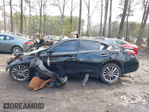 2018 Infiniti Q50 Luxe with VIN JN1EV7AP1JM362931, listed as a IAAI auction lot 41667394 with Not Provided miles and . Bid and sale history available at DreamBid. Image 13.