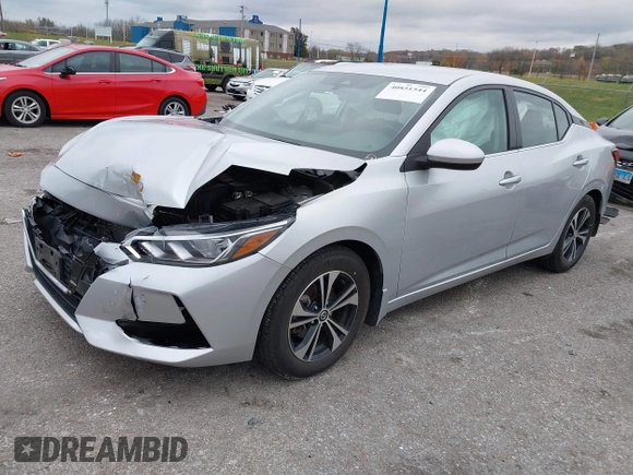 2022 Nissan Sentra SV with VIN 3N1AB8CV2NY295008, listed as a IAAI auction lot 40851544 with 60,991 mi miles and . Bid and sale history available at DreamBid. Image 17.