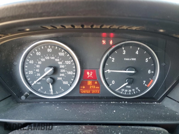 2010 BMW 5 Series 550i with VIN WBANW5C53ACT56674, listed as a Copart auction lot 70927084 with 129,722 mi miles and Salvage Title. Bid and sale history available at DreamBid. Image 9.