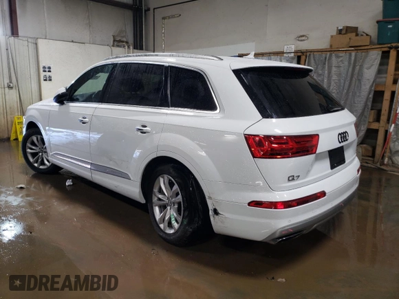 2017 Audi Q7 Premium with VIN WA1AHAF73HD042989, listed as a Copart auction lot 52042605 with 49,968 mi miles and Salvage title. Bid and sale history available at DreamBid. Image 2.