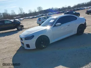 2023 BMW M2 with VIN 3MF13DM04P8D56879, listed as a IAAI auction lot 41174901 with 11,459 mi miles. Bid and sale history available at carsss.com. Image 2.