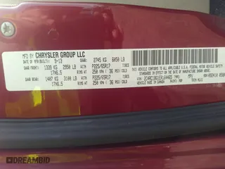 2014 Chrysler Town & Country Touring with VIN 2C4RC1BG1ER164465, listed as a IAAI auction lot 40089826 with 132,980 mi miles. Bid and sale history available at carsss.com. Image 9.