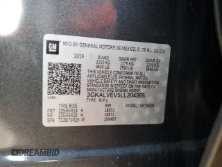 2020 GMC Terrain SLT с VIN 3GKALVEV5LL204365, выставлен на аукционе Copart как лот 61716805 с пробегом 91 540 миль миль и На запчасти • Non repairable. История ставок и продаж доступна на DreamBid. Изображение 13.