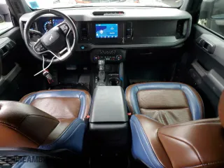 2021 Ford Bronco with VIN 1FMEE5BP4MLB08748, listed as a Copart auction lot 84677794 with 33,074 mi miles and Salvage Title. Bid and sale history available at carsss.com. Image 8.