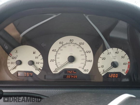 1999 Mercedes-Benz C 230/260/280/320 with VIN WDBHA24G0XA714409, listed as a Copart auction lot 72957094 with 207,439 mi miles and Salvage Title. Bid and sale history available at carsss.com. Image 9.