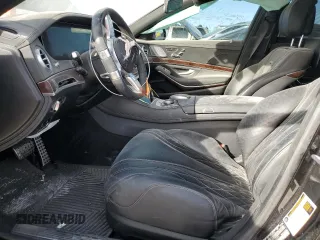 2019 Mercedes-Benz S-Class AMG S 63 with VIN WDDUG8JB9KA458473, listed as a Copart auction lot 83968594 with 0 mi miles and Salvage Title. Bid and sale history available at carsss.com. Image 7.