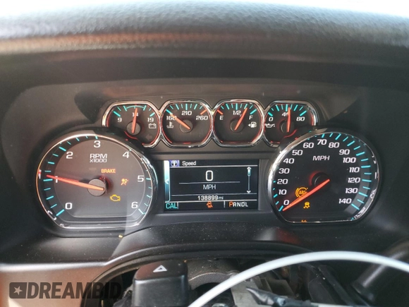 2017 Chevrolet Tahoe LS with VIN 1GNSCAKC5HR115494, listed as a Copart auction lot 54710295 with 138,899 mi miles and Salvage title. Bid and sale history available at DreamBid. Image 9.