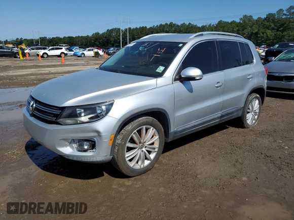 2012 Volkswagen Tiguan SEL with VIN WVGAV7AX4CW606067, listed as a Copart auction lot 55853675 with 185,118 mi miles and Clean Title. Bid and sale history available at DreamBid. Image 1.