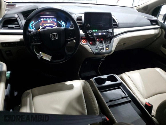 2021 Honda Odyssey EX-L with VIN 5FNRL6H76MB036222, listed as a Copart auction lot 44172475 with 105,388 mi miles and Salvage Title. Bid and sale history available at DreamBid. Image 8.