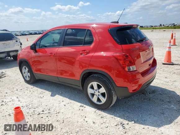 2020 Chevrolet Trax LS with VIN KL7CJKSB8LB350972, listed as a Copart auction lot 59056185 with 41,788 mi miles and Salvage title. Bid and sale history available at DreamBid. Image 2.