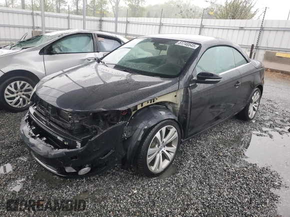 2013 Volkswagen Eos Lux with VIN WVWFW8AH3DV005858, listed as a Copart auction lot 51748545 with 76,624 mi miles and Salvage Title. Bid and sale history available at DreamBid. Image 1.