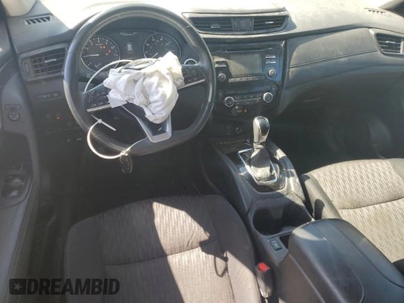2017 Nissan Rogue SV with VIN 5N1AT2MT2HC887215, listed as a Copart auction lot 52253345 with 80,500 mi miles and Salvage Title. Bid and sale history available at carsss.com. Image 8.