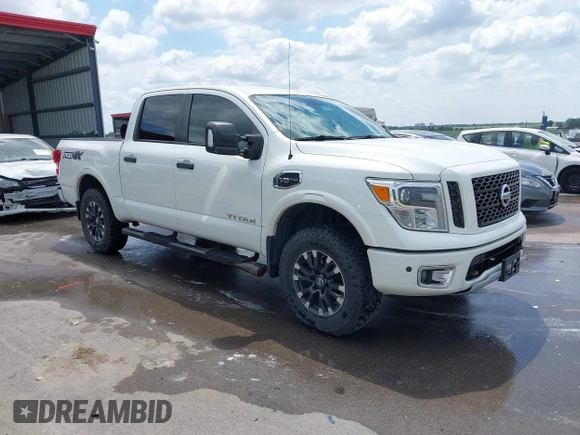 2017 Nissan Titan Platinum Reserve с VIN 1N6AA1E50HN509870, выставлен на аукционе IAAI как лот 42445829 с пробегом 150 369 миль миль и . История ставок и продаж доступна на DreamBid. Изображение 1.