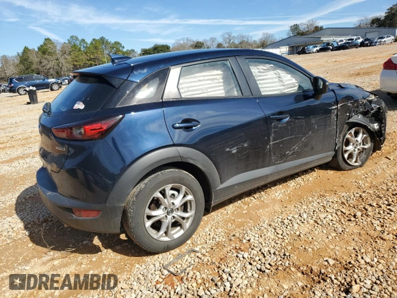 2021 Mazda CX-3 Sport with VIN JM1DKDB78M1515924, listed as a Copart auction lot 43688325 with 56,271 mi miles and Salvage Title. Bid and sale history available at carsss.com. Image 3.