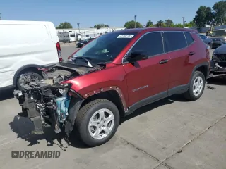 2022 Jeep Compass Sport with VIN 3C4NJDAB7NT213998, listed as a Copart auction lot 61792785 with 63,690 mi miles and Salvage title. Bid and sale history available at DreamBid. Image 1.