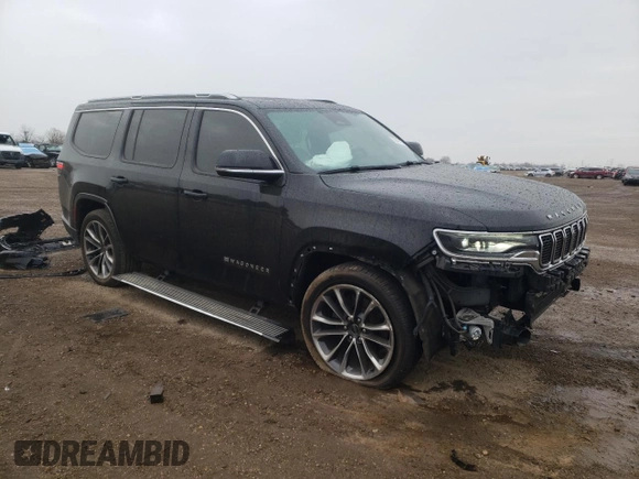 2022 Jeep Wagoneer Series III with VIN 1C4SJVDT6NS128150, listed as a Copart auction lot 53647415 with 47,043 mi miles and Salvage title. Bid and sale history available at DreamBid. Image 4.