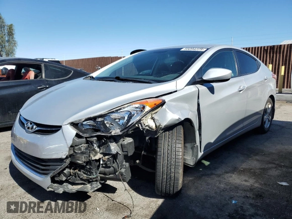 2013 Hyundai Elantra GLS с VIN KMHDH4AE2DU922016, выставлен на аукционе Copart как лот 55094225 с пробегом 43 784 миль миль и Списание • Salvage title. История ставок и продаж доступна на DreamBid. Изображение 1.
