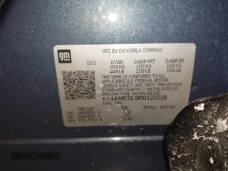 2024 Buick Encore GX Sport Touring with VIN KL4AMESL9RB123238, listed as a IAAI auction lot 41342752 with 4,566 mi miles and . Bid and sale history available at DreamBid. Image 9.
