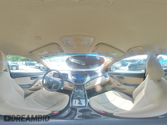 2013 Hyundai Elantra GLS with VIN KMHDH4AE5DU753769, listed as a Copart auction lot 58763055 with 108,331 mi miles and Salvage title. Bid and sale history available at DreamBid. Image 14.