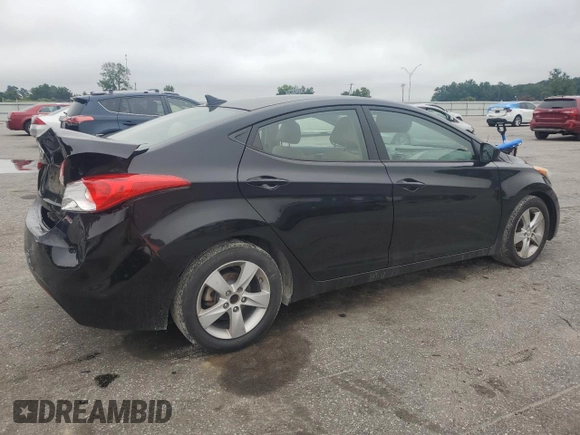 2013 Hyundai Elantra GLS with VIN 5NPDH4AEXDH306997, listed as a Copart auction lot 63436235 with 161,007 mi miles and Salvage title. Bid and sale history available at DreamBid. Image 3.