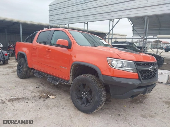 2019 Chevrolet Colorado 4WD ZR2 with VIN 1GCGTEEN9K1333740, listed as a IAAI auction lot 41565621 with 71,484 mi miles. Bid and sale history available at carsss.com. Image 1.