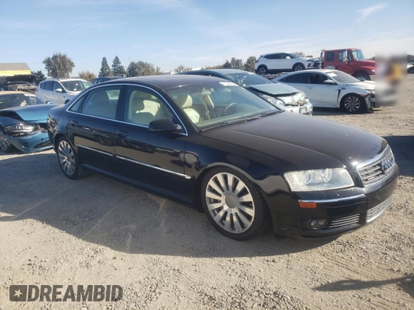 2004 Audi A8 L with VIN WAUML44E74N009550, listed as a Copart auction lot 76842994 with 45,037 mi miles and Clean Title. Bid and sale history available at carsss.com. Image 4.