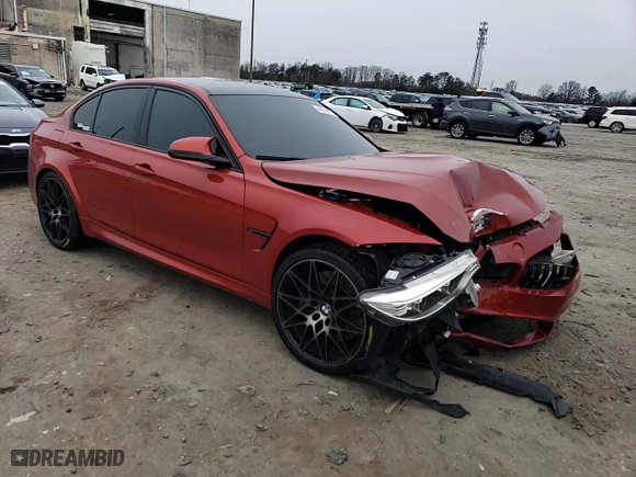 2017 BMW M3 with VIN WBS8M9C54H5G83463, listed as a Copart auction lot 44850405 with 44,512 mi miles and Salvage Title. Bid and sale history available at carsss.com. Image 10.