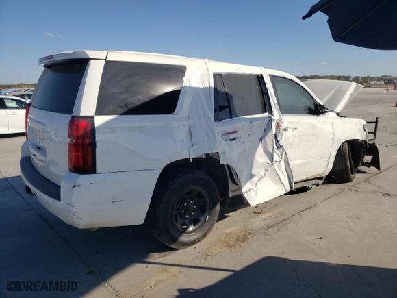 2017 Chevrolet Tahoe Commercial with VIN 1GNLCDEC1HR217988, listed as a Copart auction lot 77778574 with 0 mi miles and Salvage Title. Bid and sale history available at carsss.com. Image 3.