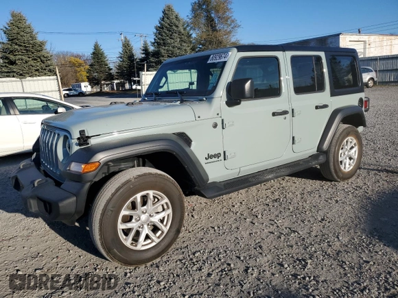 2023 Jeep Wrangler Sport with VIN 1C4HJXDNXPW635345, listed as a Copart auction lot 80929674 with 29,229 mi miles and Salvage Title. Bid and sale history available at DreamBid. Image 1.