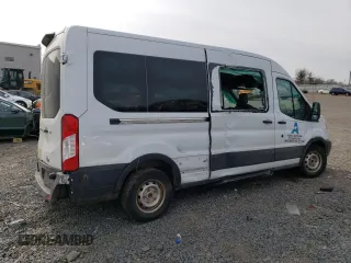 2019 Ford Transit Passenger XL with VIN 1FBAX2CG2KKA94222, listed as a Copart auction lot 45321075 with Not Provided miles and Salvage Title. Bid and sale history available at carsss.com. Image 3.