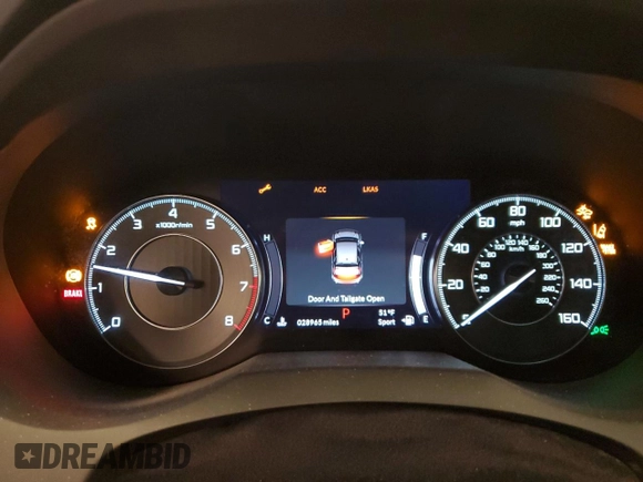 2020 Acura RDX Technology with VIN 5J8TC2H50LL003954, listed as a Copart auction lot 42628915 with 28,965 mi miles and Salvage title. Bid and sale history available at DreamBid. Image 9.