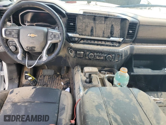 2024 Chevrolet Silverado 1500 LTZ with VIN 1GCUDGEDXRZ262224, listed as a Copart auction lot 67531464 with Not Provided miles and Salvage Title. Bid and sale history available at DreamBid. Image 8.