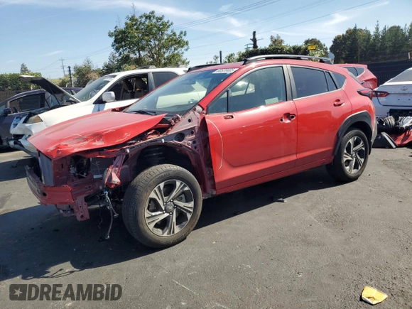 2024 Subaru Crosstrek Premium с VIN JF2GUADC6RH259816, выставлен на аукционе Copart как лот 60520485 с пробегом 21 403 миль миль и Списание • Salvage title. История ставок и продаж доступна на DreamBid. Изображение 1.